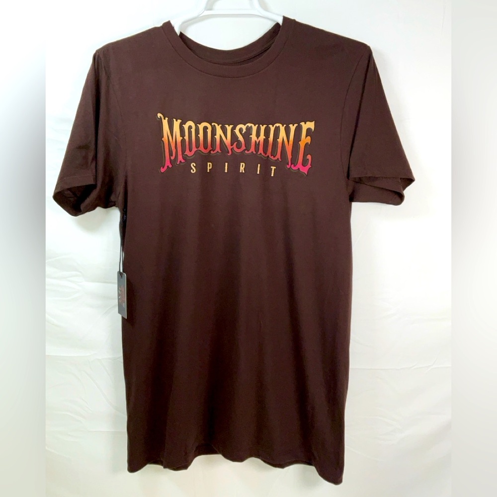 NWT Men’s Brad Paisley Moon Shine Spirit Comes Alive Guitar T-Shirt Brown Medium